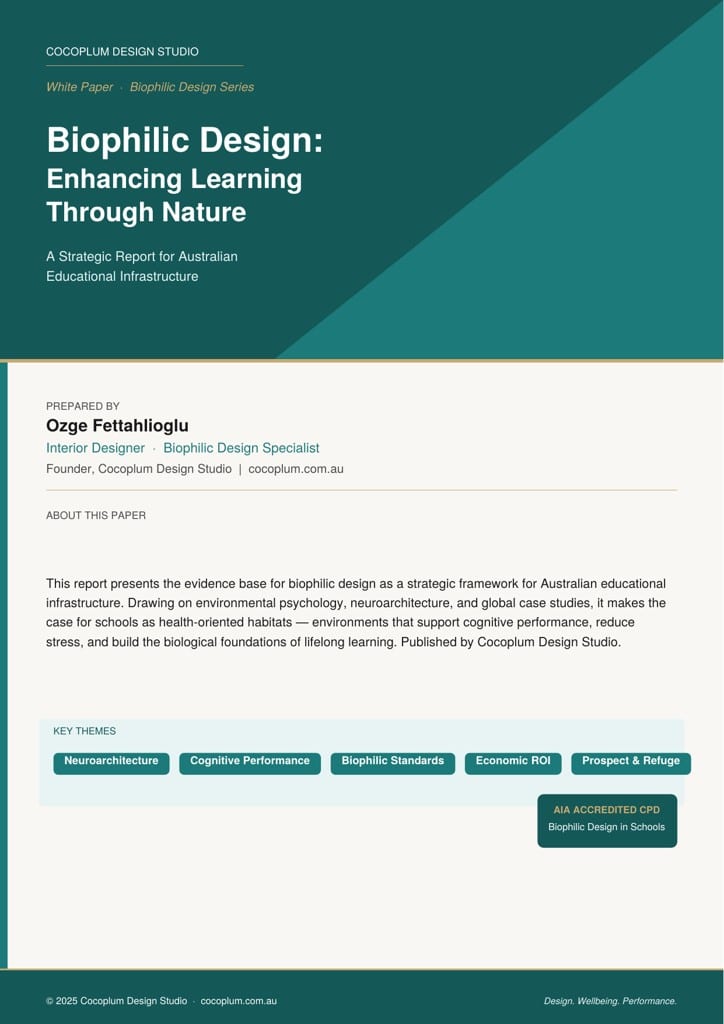 Biophilic design report for education