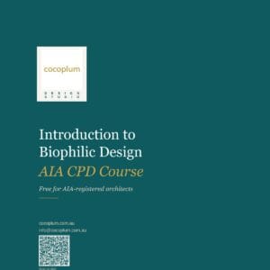 Introduction to Biophilic Design — AIA CPD Course cover, free for AIA-registered architects, Cocoplum Design Studio